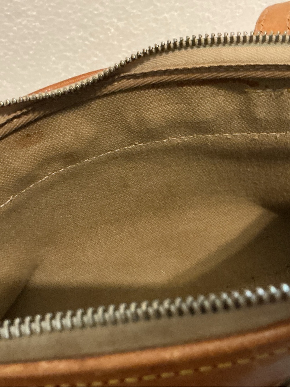 ❌❌❌SLS26Vtg Dooney & Bourke DB Signature Canvas Shoulder Bag Olive Taupe - Picture 8 of 16